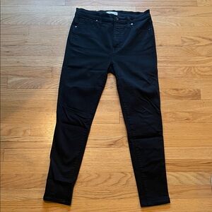 Madewell Women's Black 10” hi-rise skinny jeans
